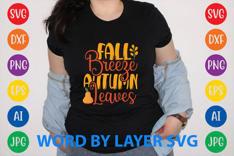 Fall Breeze Autumn Leaves, Autumn SVG Design SVG Rafiqul20606 