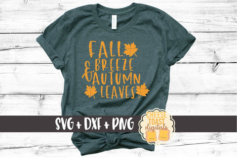 Fall Breeze & Autumn Leaves - Fall SVG File SVG Cheese Toast Digitals 