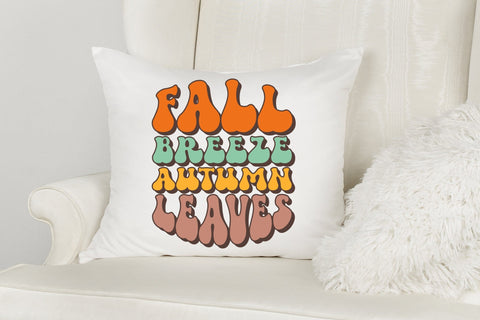 Fall Breeze Autumn Leaves | Retro Fall PNG Sublimation CraftLabSVG 