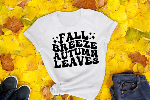 Fall Breeze Autumn Leaves, Retro Fall SVG SVG CraftLabSVG 