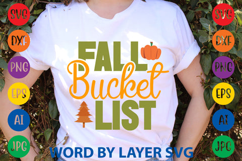 Fall Bucket List, Fall SVG Design SVG Rafiqul20606 