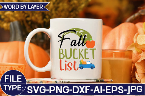 Fall Bucket List SVG Cut File SVG Studio Innate 