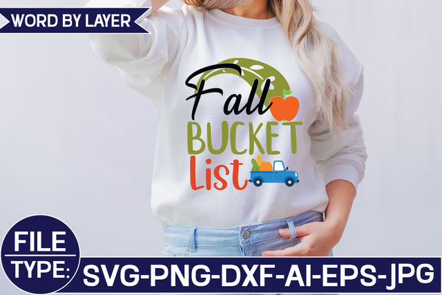 Fall Bucket List SVG Cut File SVG Studio Innate 