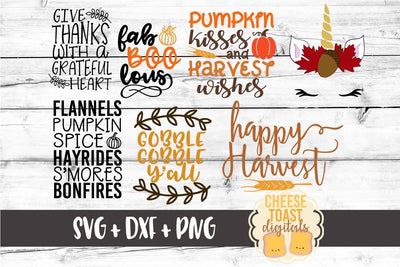 Fall Bundle - Set of 14 Designs SVG Cheese Toast Digitals