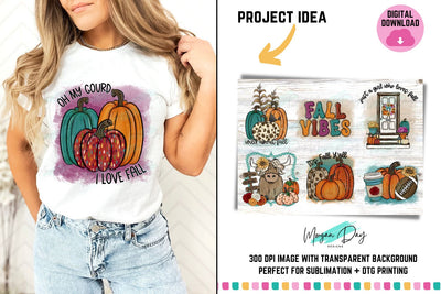 Fall Bundle Sublimation Design Sublimation Morgan Day Designs 