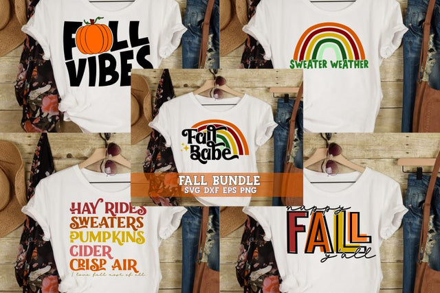 Fall Bundle SVG DXF EPS PNG SVG Greedy Stitches 