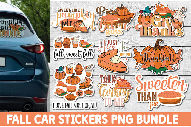 Fall Car Stickers PNG Bundle SVG fokiira 