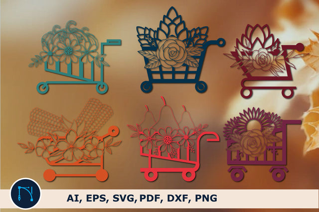 Fall Cart Harvest Autumn SVG bundle SVG MD JOYNAL ABDIN 