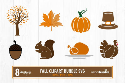 Fall clipart bundle svg SVG vectorbundles 