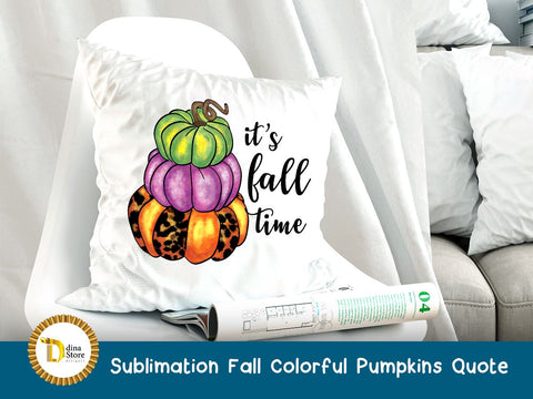 Fall Colorful Pumpkins Sublimation Dina.store4art 