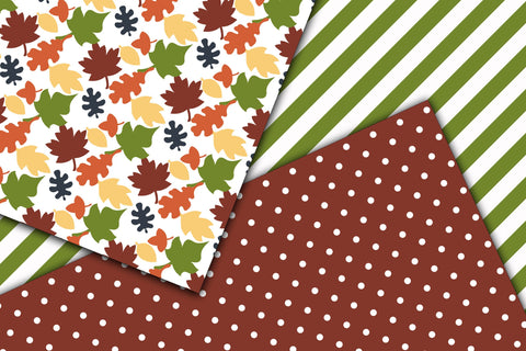 Fall Colors Digital Papers Sublimation Old Market 