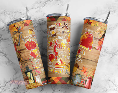 Fall Decorations for Home PNG Designs, Hello Fall Gift, Fall Png, Fall Pumpkins, Pumpkin Spice, Autumn Leaves, Fall Tumbler Png Downloads Sublimation CaldwellArt 