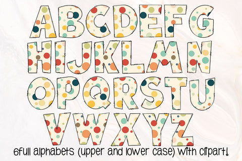 Fall Doodle Letters PNG, Autumn Alpha Bundle Sublimation Crafty Mama Studios 