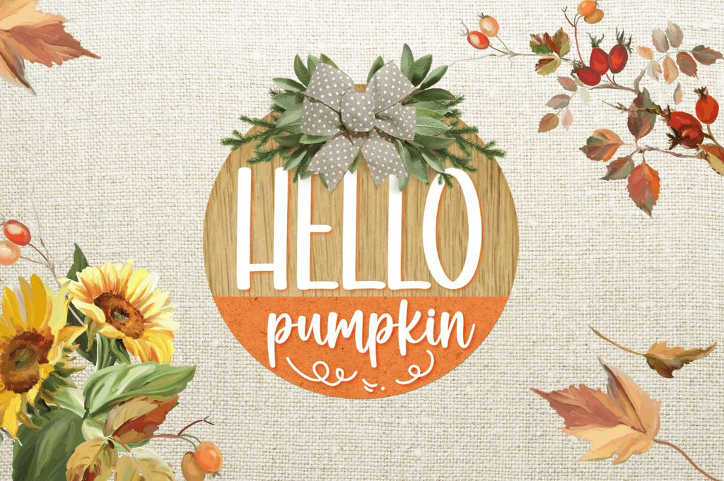 Fall Door Round Signs PNG Bundle - So Fontsy