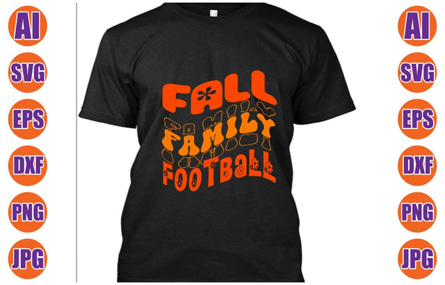 Fall Family Football Retro SVG SVG Syaman 