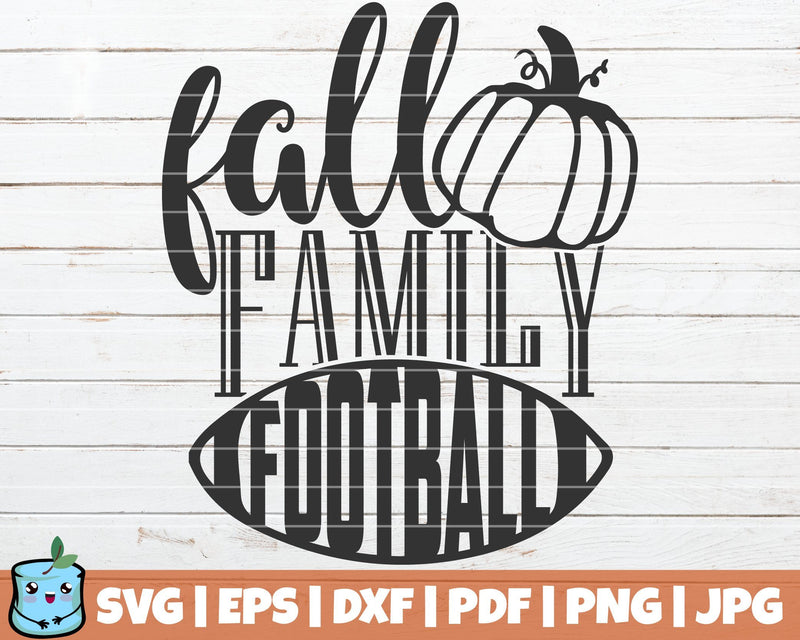 Fall Family Football SVG MintyMarshmallows 
