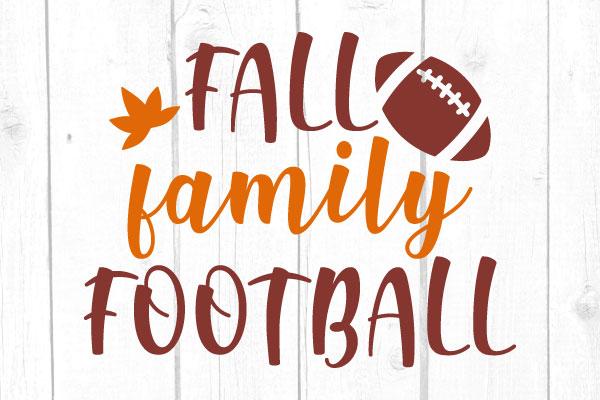 Fall Family Football Svg SVG cricutfilesmg 