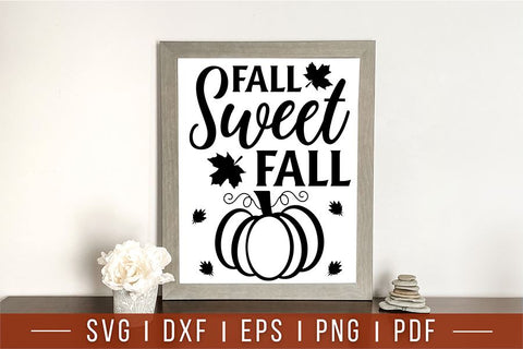 Fall Farmhouse Sign SVG | Fall Sweet Fall SVG CraftLabSVG 