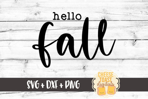 Fall Farmhouse Sign SVG | Hello Fall SVG Cheese Toast Digitals 