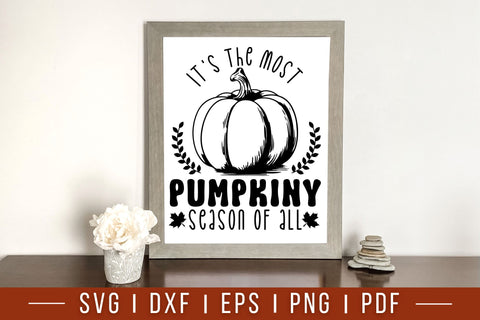 Fall Farmhouse Sign SVG - It's the Most Pumpkiny Season of All SVG CraftLabSVG 