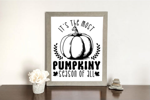 Fall Farmhouse Sign SVG - It's the Most Pumpkiny Season of All SVG CraftLabSVG 