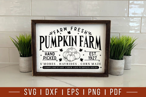 Fall Farmhouse Sign SVG | Pumpkin Patch SVG SVG CraftLabSVG 