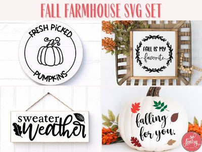 Fall Farmhouse SVG Set SVG So Fontsy Design Shop 
