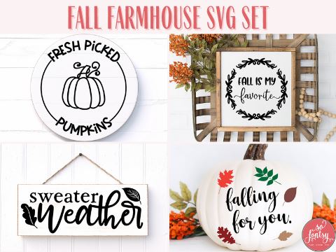 Fall Farmhouse SVG Set SVG So Fontsy Design Shop 