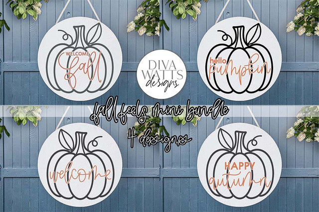 Fall Feels Mini SVG Bundle SVG Diva Watts Designs 