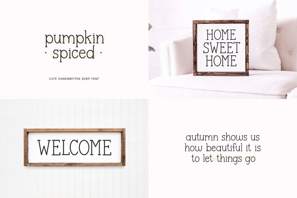 Fall Font Bundle - 8 Fonts for Crafters - So Fontsy