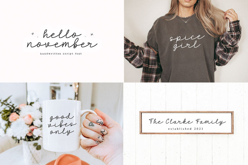 Fall Font Bundle - 8 Fonts for Crafters - So Fontsy