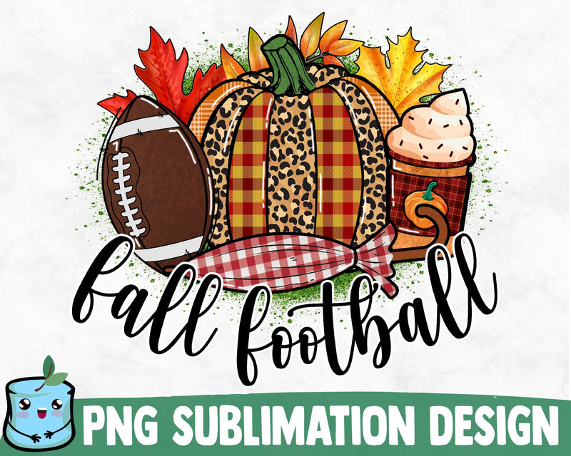 Fall Football Sublimation Design Sublimation MintyMarshmallows 