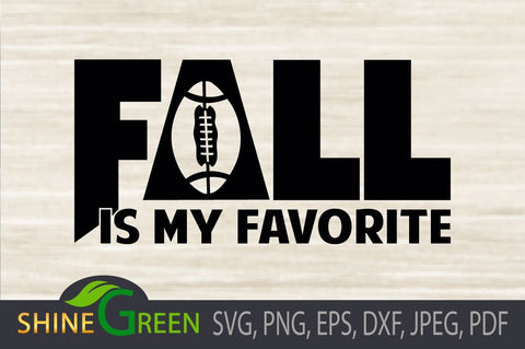 Fall Football SVG for Cricut, Sublimation, T-Shirts SVG Shine Green Art 