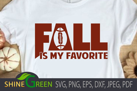 Fall Football SVG for Cricut, Sublimation, T-Shirts SVG Shine Green Art 