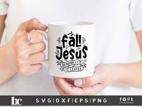 Fall For Jesus | Funny Fall Cut File SVG TheBlackCatPrints 