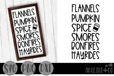 Fall fun list SVG Adeline&co 
