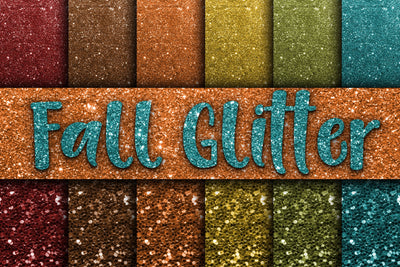 Fall Glitter Digital Paper Textures Sublimation Old Market 
