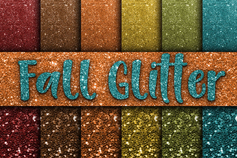 Fall Glitter Digital Paper Textures Sublimation Old Market 