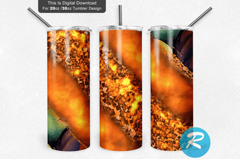 Fall Glitter Milky way 20 oz / 30 oz Tumbler PNG Sublimation Regulrcrative 
