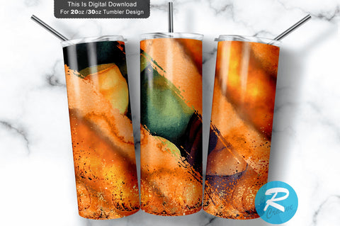 Fall Glitter Milky way pumpkin 20 oz / 30 oz Tumbler PNG Sublimation Regulrcrative 