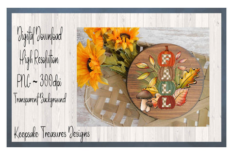 Fall Glitter Pumpkins and Mushroom Illustration, Autumn Sublimation PNG, Printable PNG, Digital Download Sublimation Keepsake Treasures Designs LLC. 