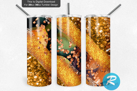 Fall Glitter Purple Brush 20 oz / 30 oz Tumbler PNG Sublimation Regulrcrative 