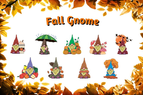 Fall Gnome Sublimation Bundle Sublimation SvgOcean 