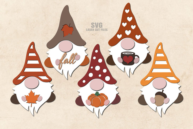 Fall Gnome SVG Bundle Laser Cut Files | Fall SVG Bundle | Pumpkin SVG SVG Cloud9Design 