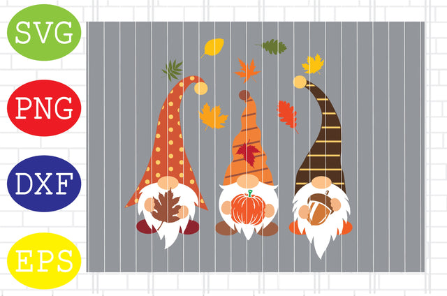 Fall Gnomes 3 Svg, Thanksgiving Svg, Autumn Svg, Autumn Gnomes Svg, Fall Svg SVG DigitalSvgFiles 