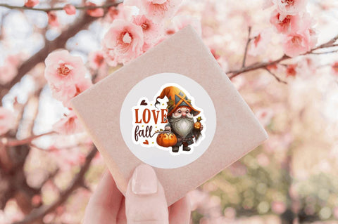 Fall Gnomes Stickers Bundle Sublimation Regulrcrative 