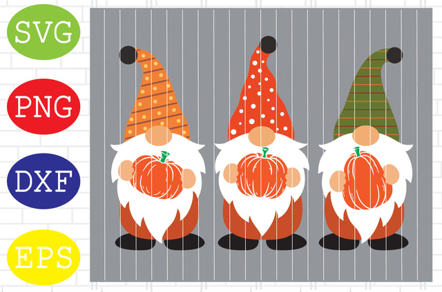 Fall Gnomes with Pumpkin 2 Svg, Thanksgiving Svg, Autumn Svg, Autumn Gnomes Svg, Fall Svg SVG DigitalSvgFiles 