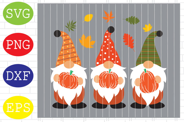Fall Gnomes with Pumpkin 3 Svg, Thanksgiving Svg, Autumn Svg, Autumn Gnomes Svg, Fall Svg SVG DigitalSvgFiles 