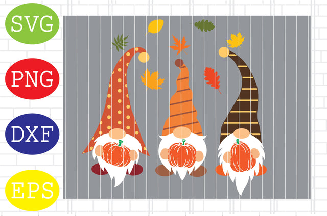 Fall Gnomes with Pumpkin 4 Svg, Thanksgiving Svg, Autumn Svg, Autumn Gnomes Svg, Fall Svg SVG DigitalSvgFiles 