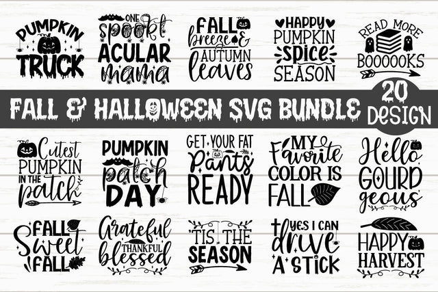 Fall & Halloween SVG Bundle SVG akazaddesign 